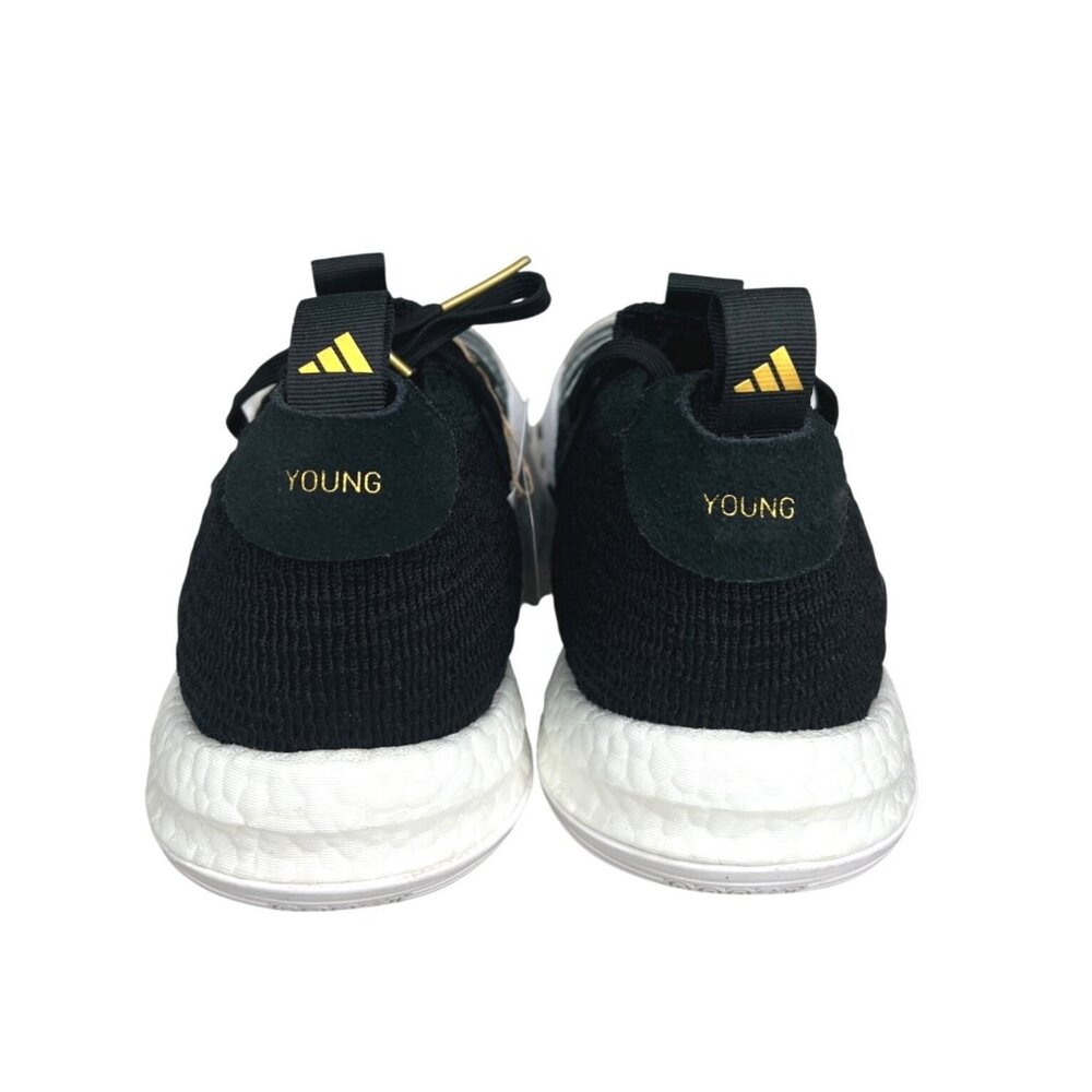 Adidas Young Boost Mens Basketball Shoes Black & White Knit Size 11.5 - Picture 5 of 15